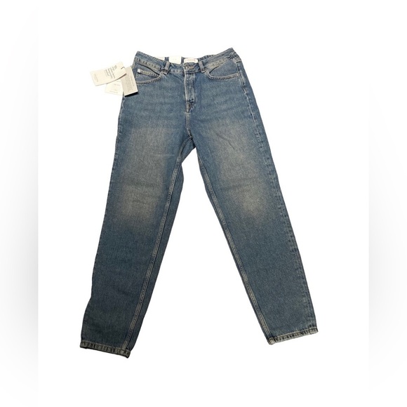 Nwt - Selected Femme - Women’s Mom Fit Button Fly Jeans - Picture 1 of 8